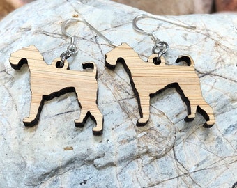 Airedale dog earrings, drop earrings, dog earrings, dog lover jewelry, dog gift, airedale face dog jewellery, lasercut, Christmas