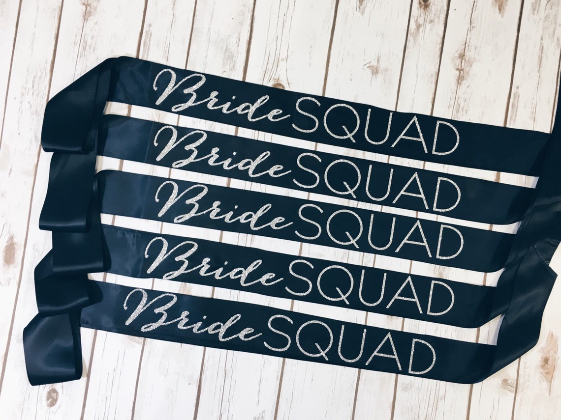 bridal party sashes.Bride squad sash.bridal party gifts. Etsy
