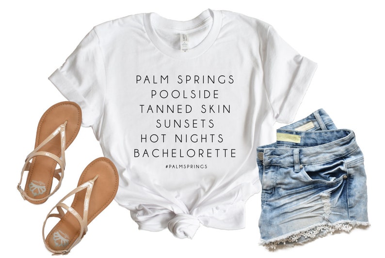 Palm Springs Bachelorette Shirts Beach Bachelorette Party Shirts Bachelorette Party Shirts Poolside Bachelorette Shirts
