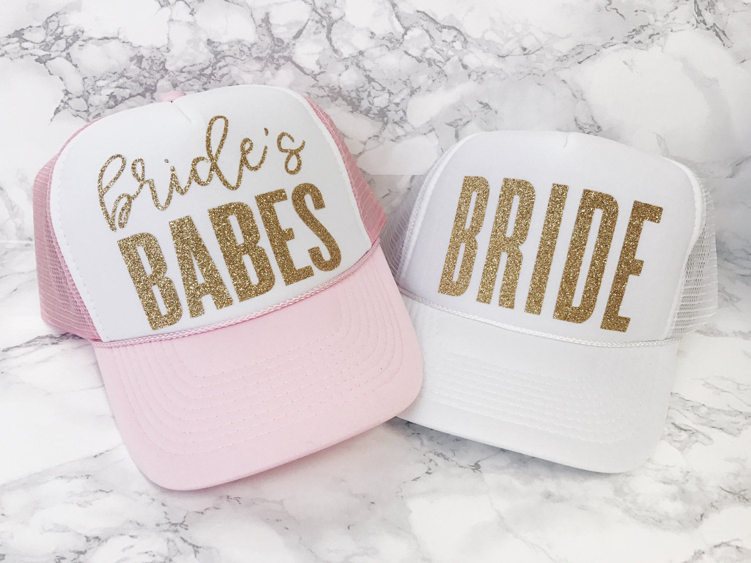 Bachelorette party hats bachelorette hats team bride trucker Etsy