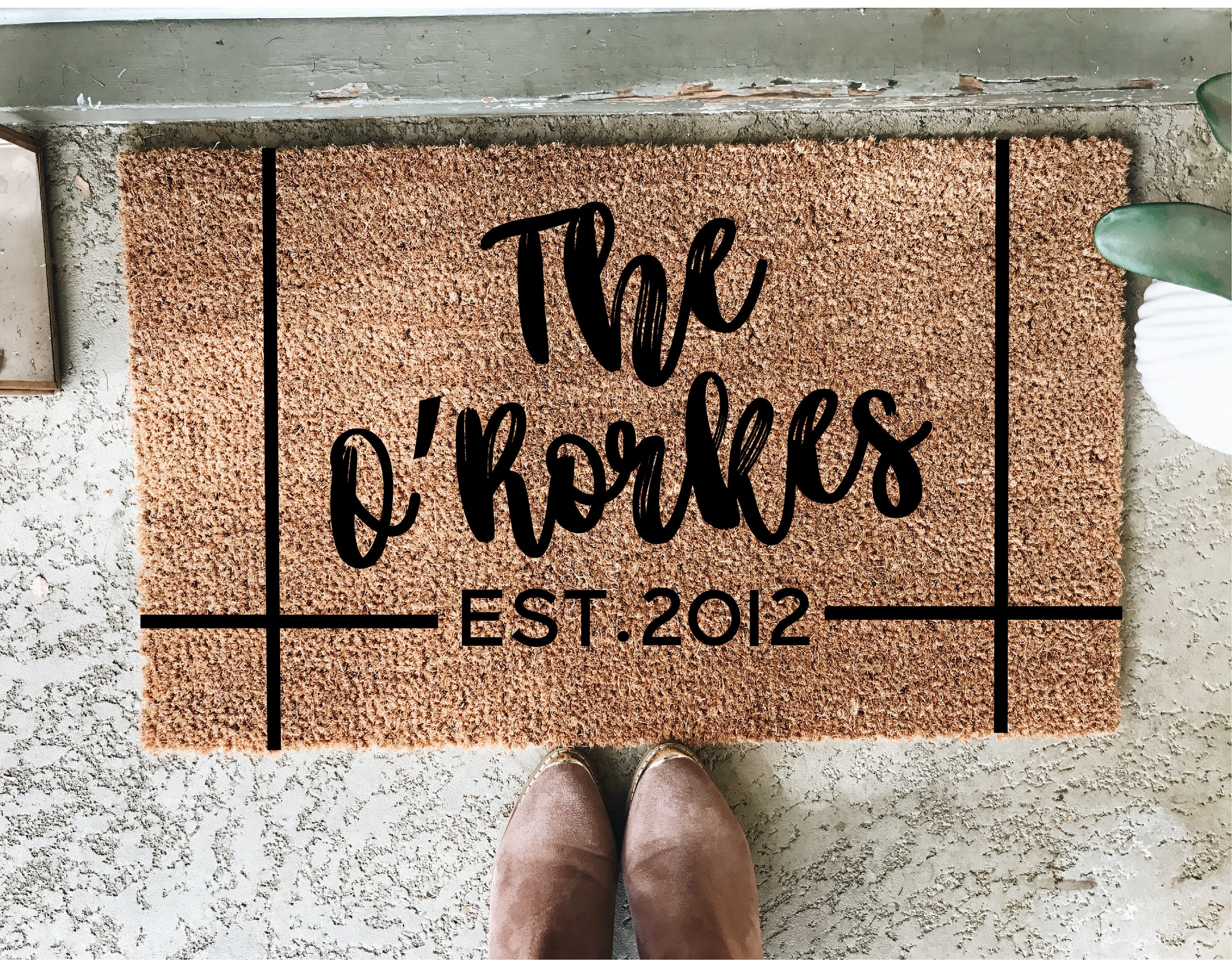 Custom Doormat Personalized Doormat Last Name Doormat Etsy