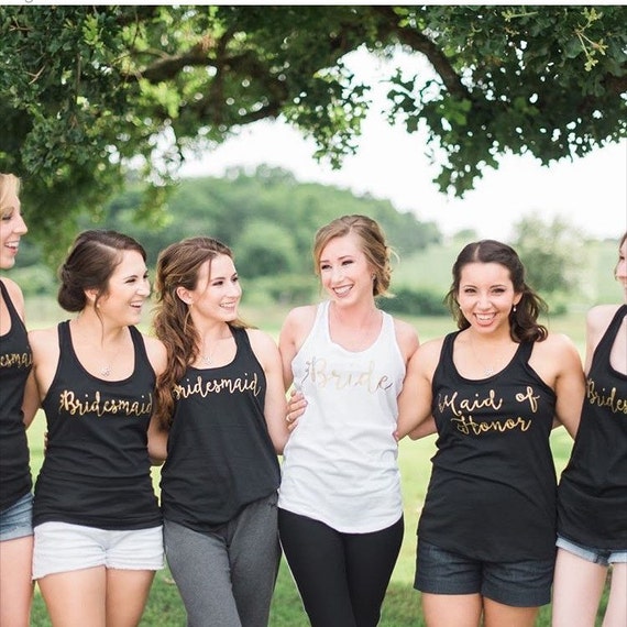 bridal party tank tops
