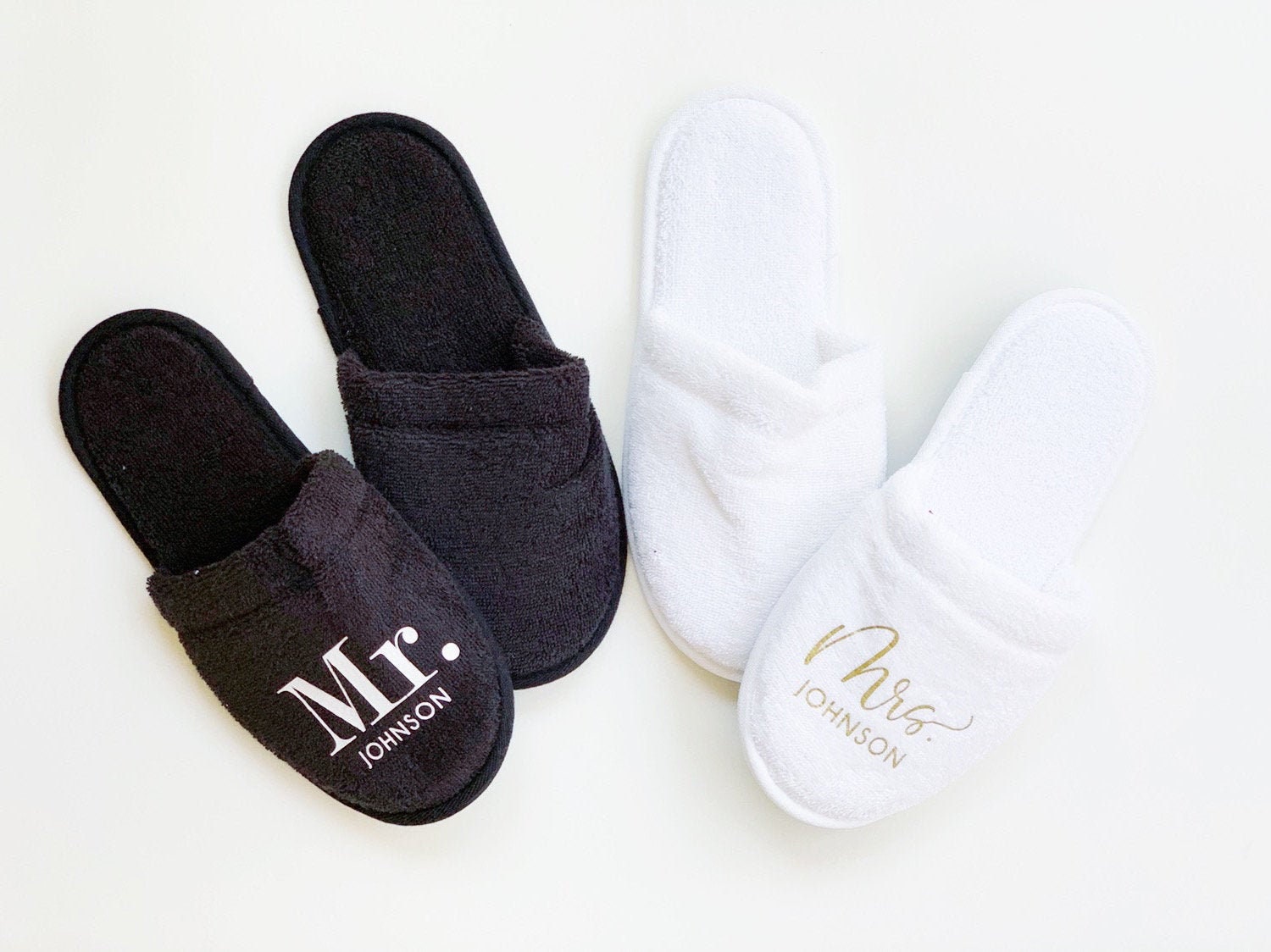 Wedding Slippers | Bride Slippers | Groom Slippers | Personalized sli…