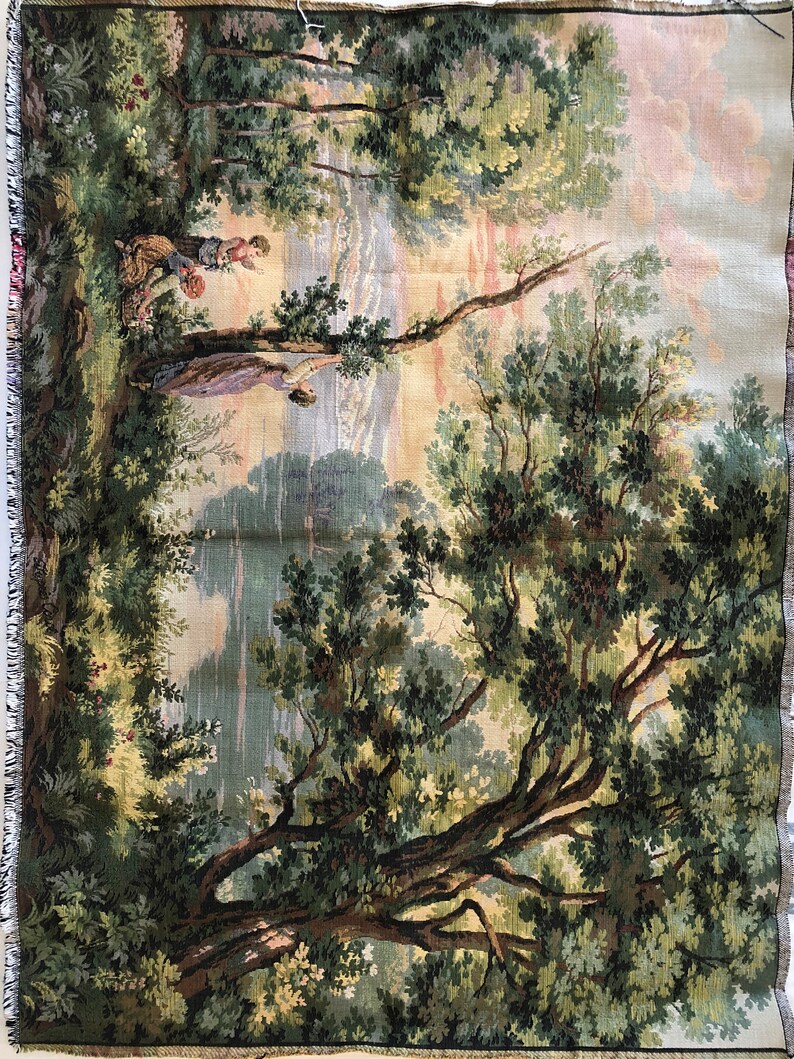 Vintage French Tapestry made in France Etsy