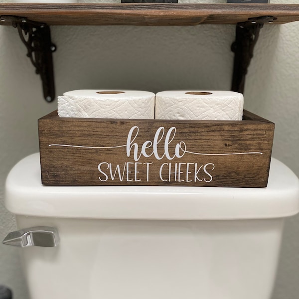 Sweet Cheeks Toilet Paper Holder Etsy