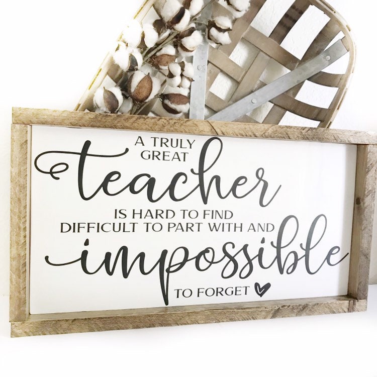 A Truly Great Teacher is Hard to Find Difficult to Part With - Etsy