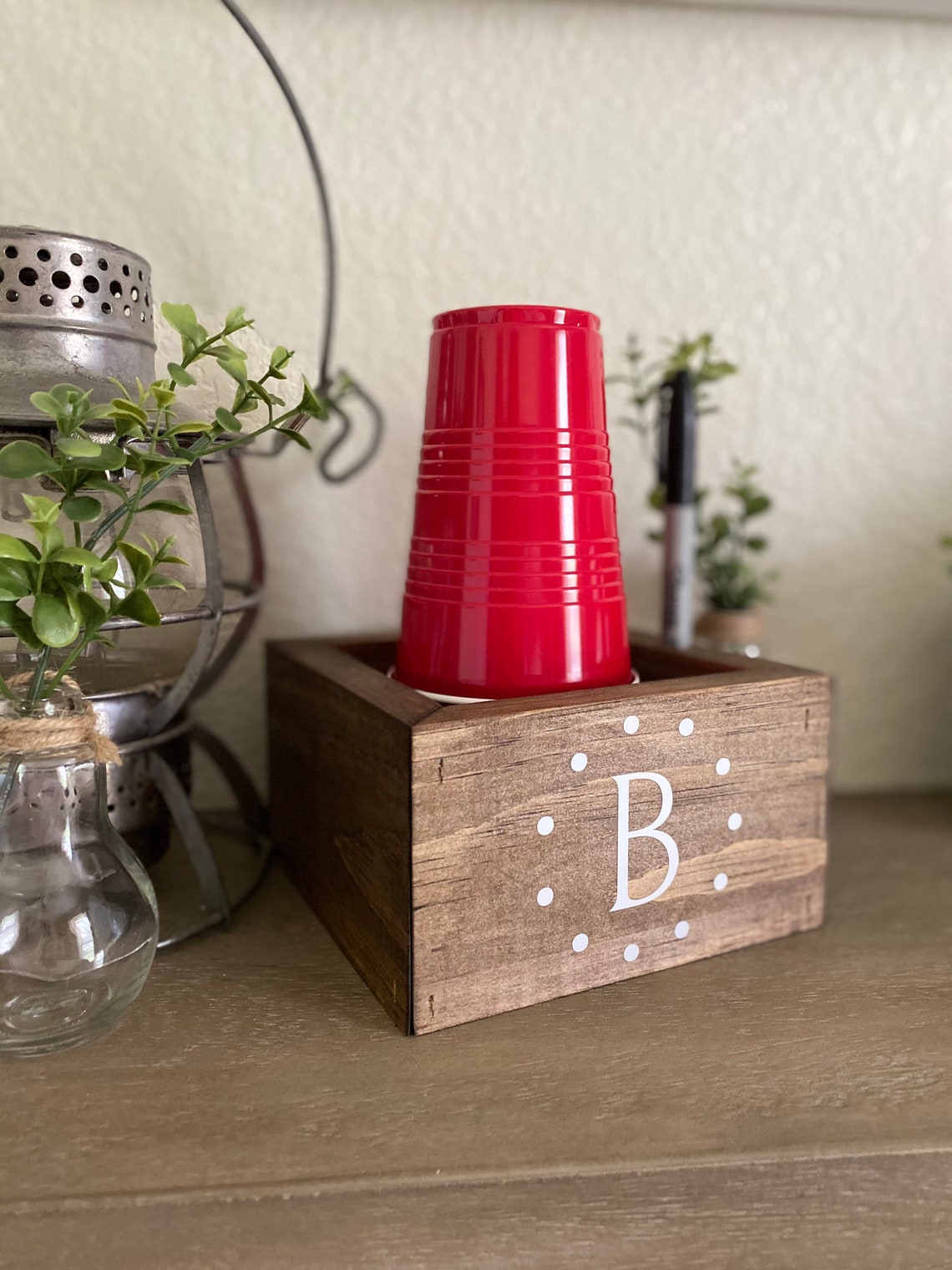 Party Cup Holder Solo Cup Holder Mark Your Cup Personalized Etsy