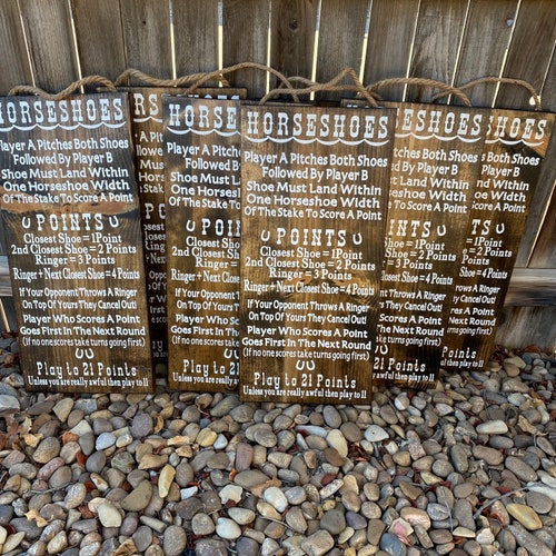 Game Rules Board Lawn Games Sign Wedding Sign Games Signs Etsy