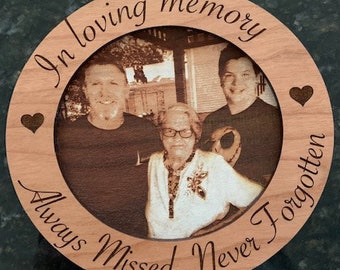 Custom in memory ornament