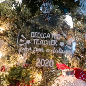 SVG Teacher 2020 ornament