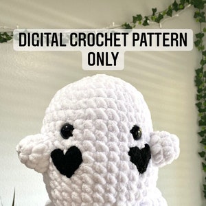 DIGITAL Crochet Pattern Only - Ghost + Mini Ghost Pattern