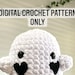 DIGITAL Crochet Pattern Only Ghost Mini Ghost Pattern - Etsy