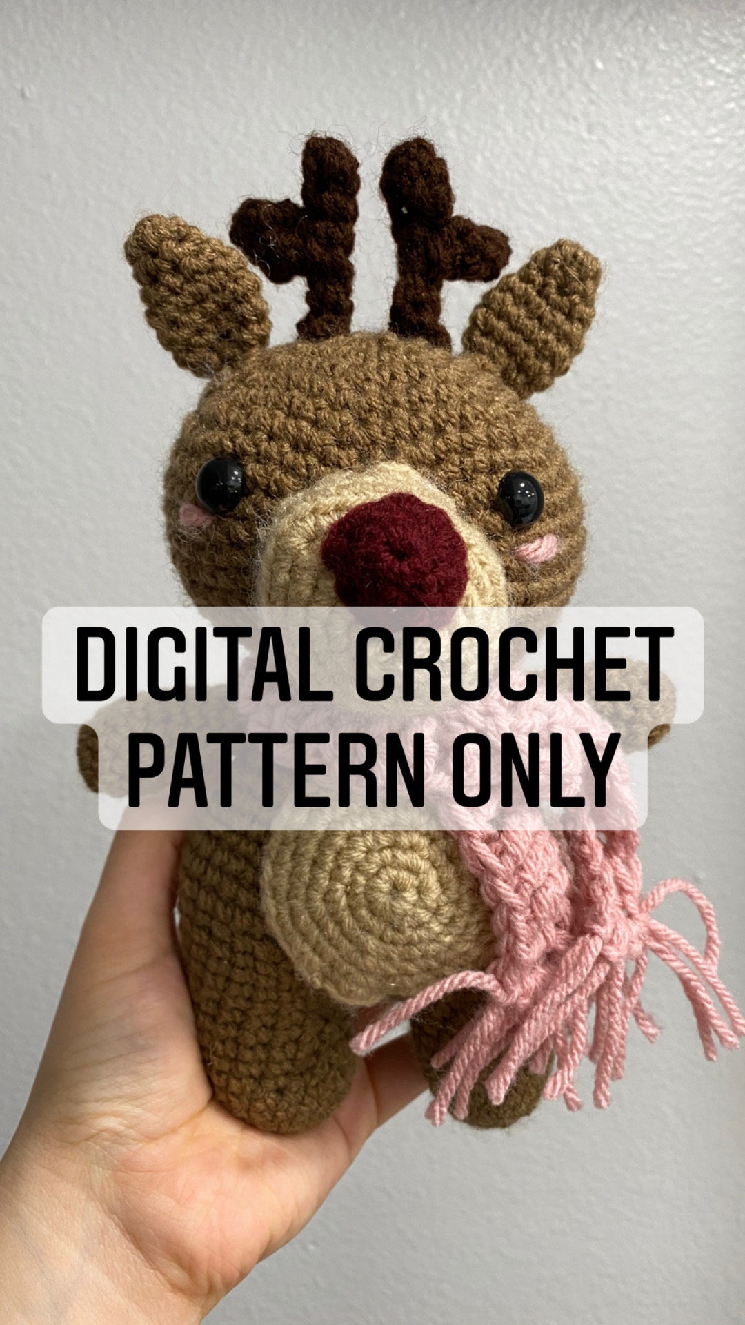 DIGITAL Crochet Pattern Only Reindeer - Etsy