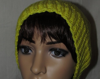 Yellow Slouch Knit Beanie