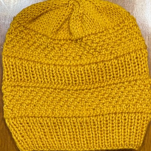 The Lark Beanie in Mustard Yellow