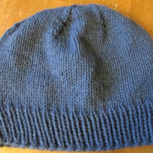 Denim Blue Slouchy Beanie