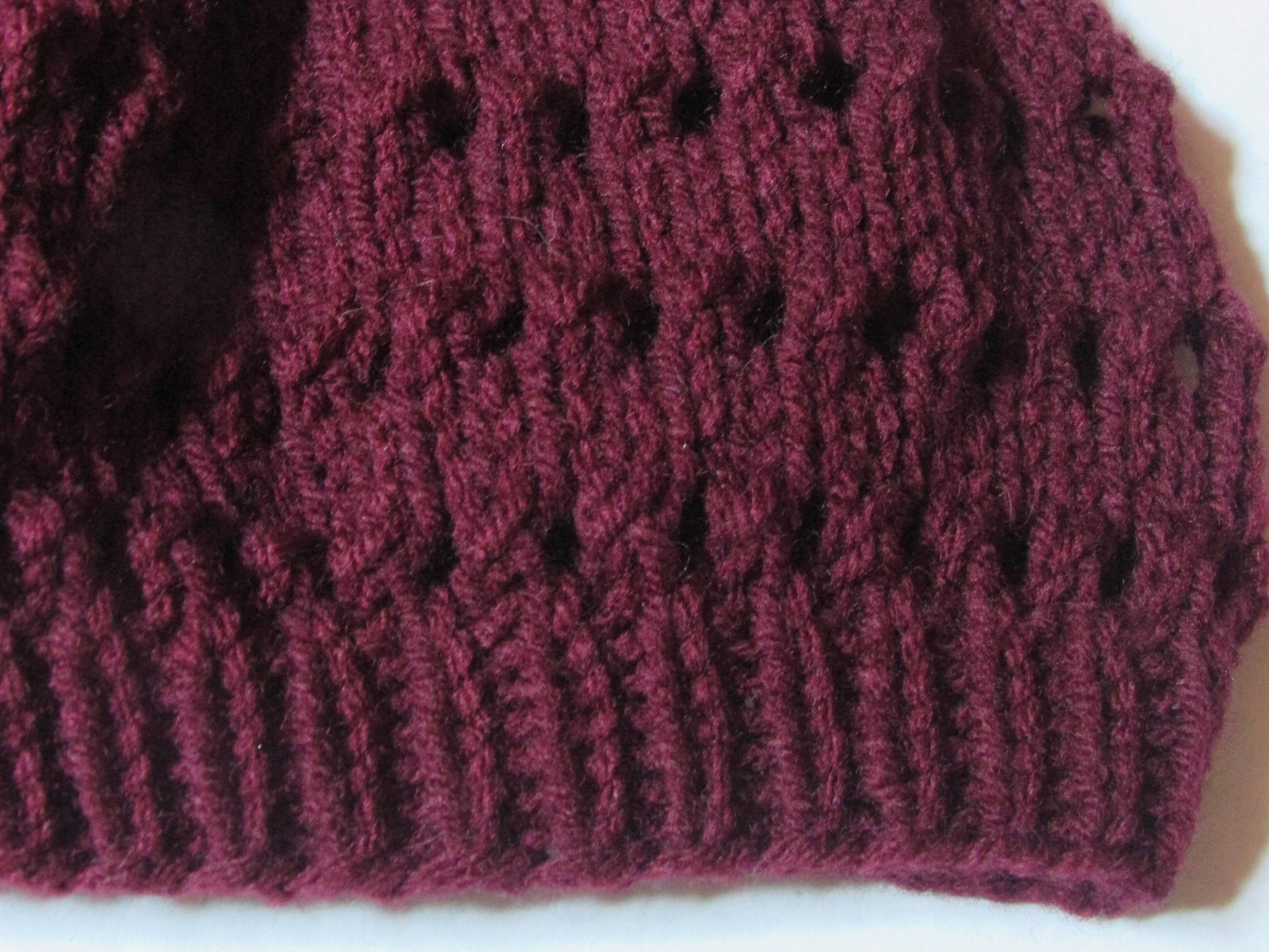 Burgundy Large Lacy Slouchy Beanie - Etsy