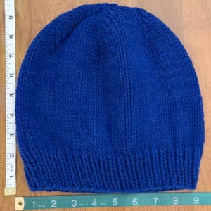 Royal Blue Basic Slouchy Beanie