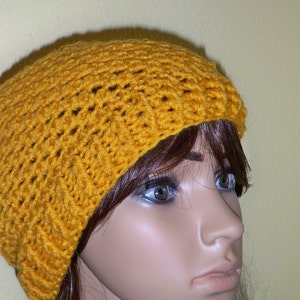 Mustard Yellow Two Stitch Beanie