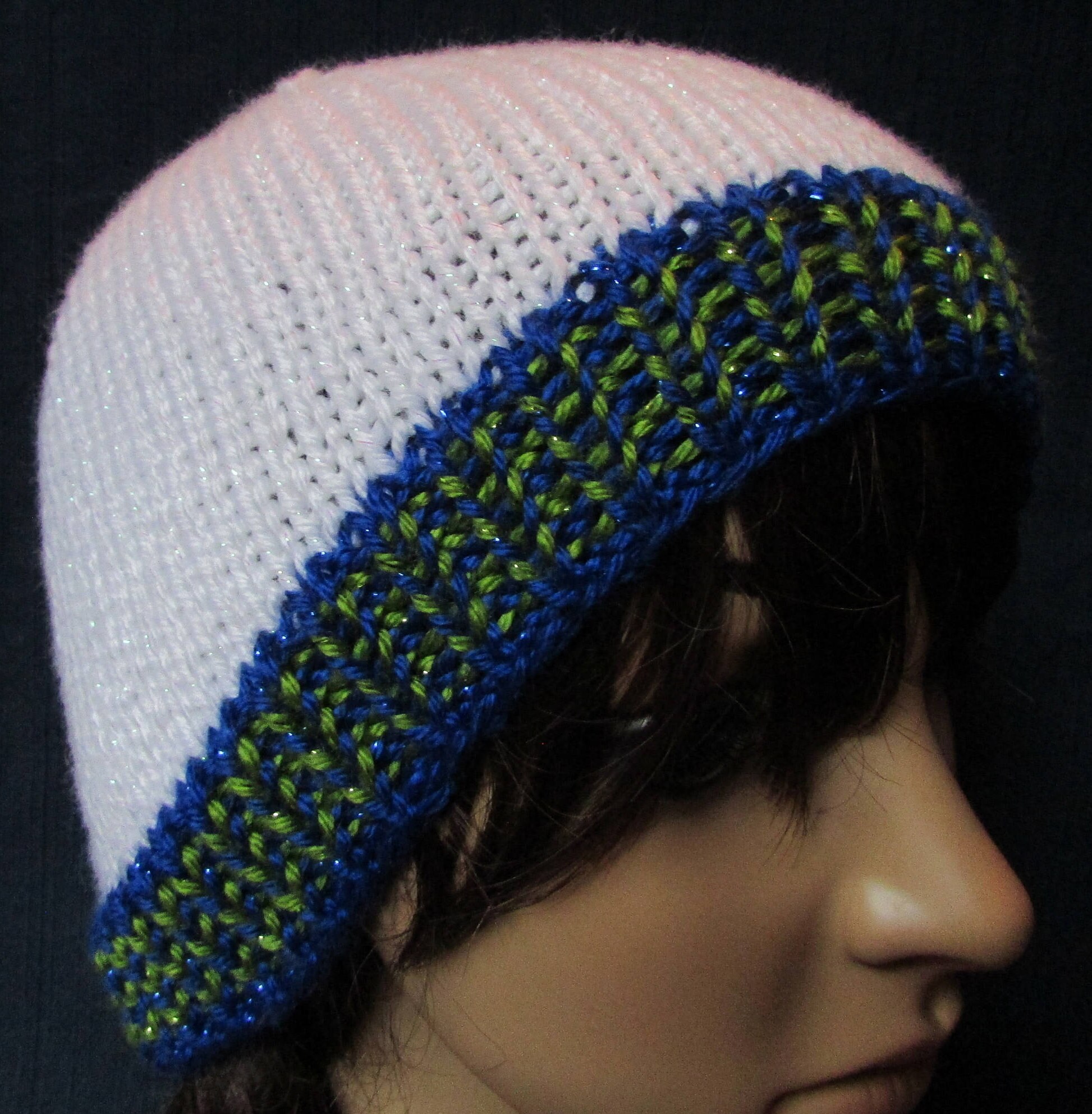 Seattle Seahawks Inspired White Slouchy 