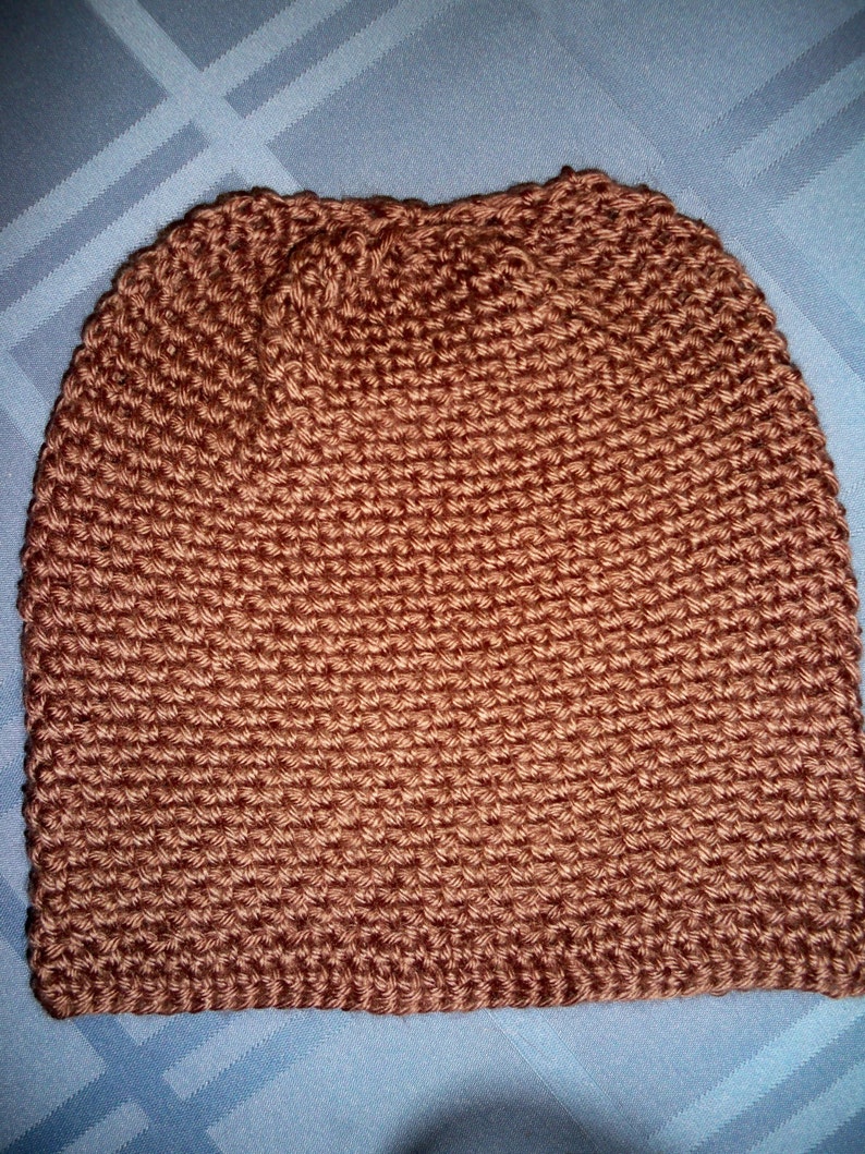 Dark Mauve Tweed Beanie