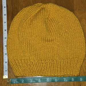 Mustard Yellow Basic Slouchy Beanie