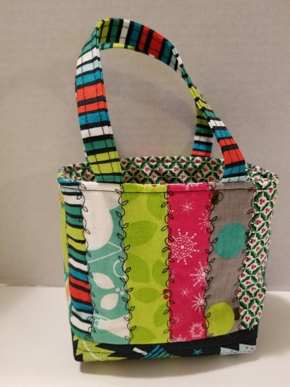 mini fabric tote bags