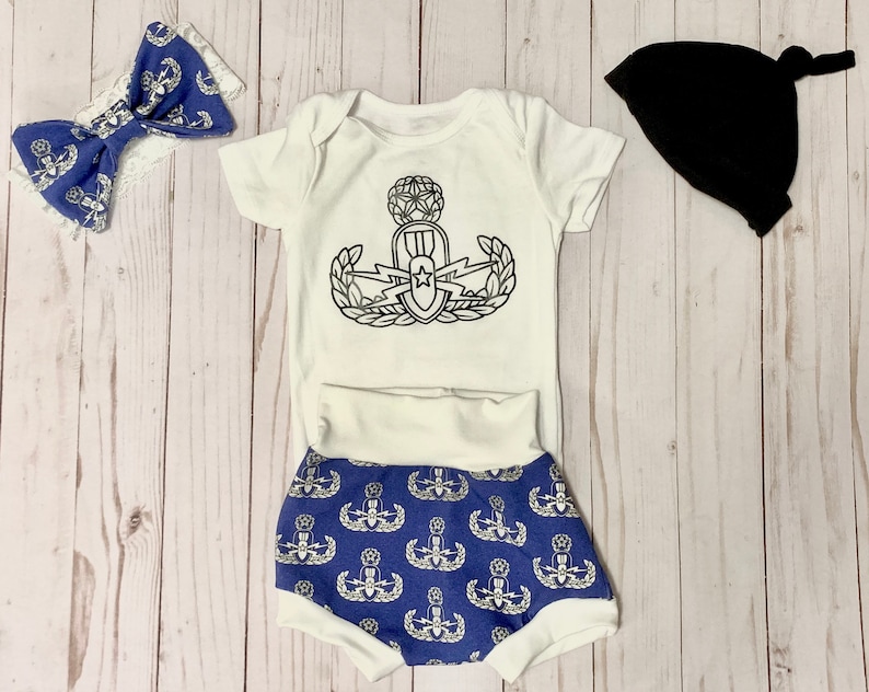 Bummie Baby Outfit Baby Gift EOD baby Gift Bomb Baby Gift EOD Baby Outfit Master Crab EOD Gift