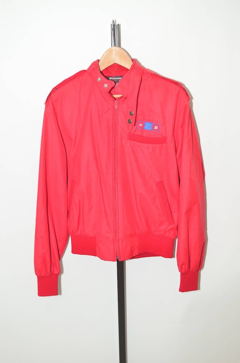 Vtg 80/'s GM Member/'s Only Style Red Jacket General Motors Auto Red Member/'s Only Jacket