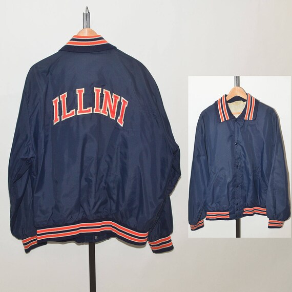 Vintage 1980s Illini Jacket Men's Sz 2XL | Illinoi