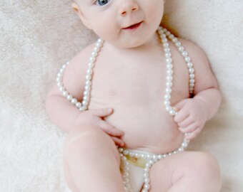 Shabby Flower Rhinestone Headband and Barefoot Sandals Set