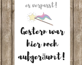 Poster- Sympatisch unperfekte Mama/ Familie