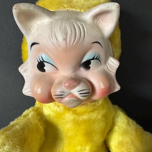 Vintage Knickerbocker Cat Plush - Etsy