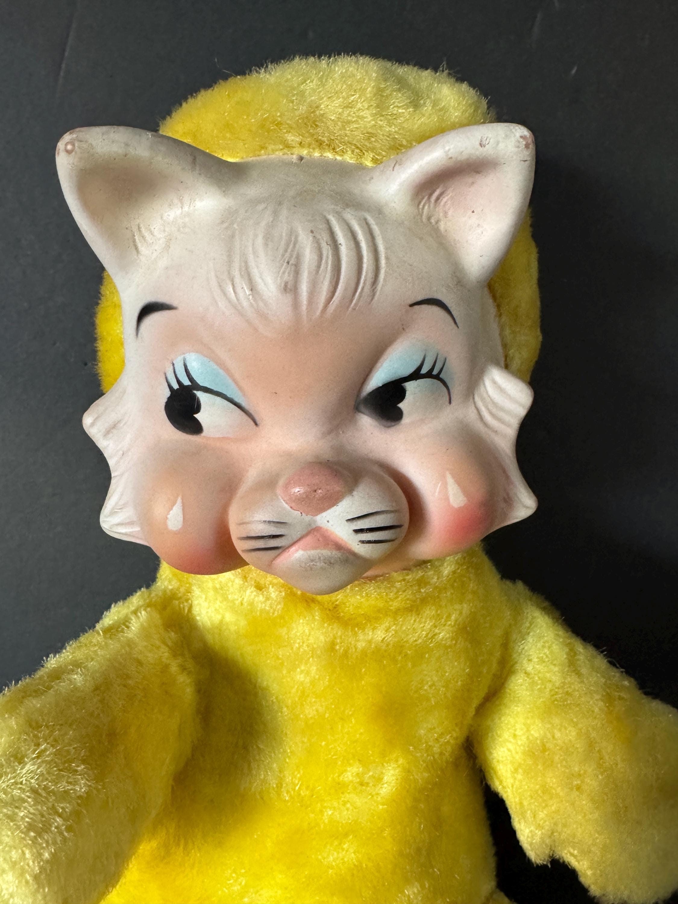 ニッカーポッカー　ねこ　ぬいぐるみ　レトロ Vintage Knickerbocker Cat Plush - Etsy