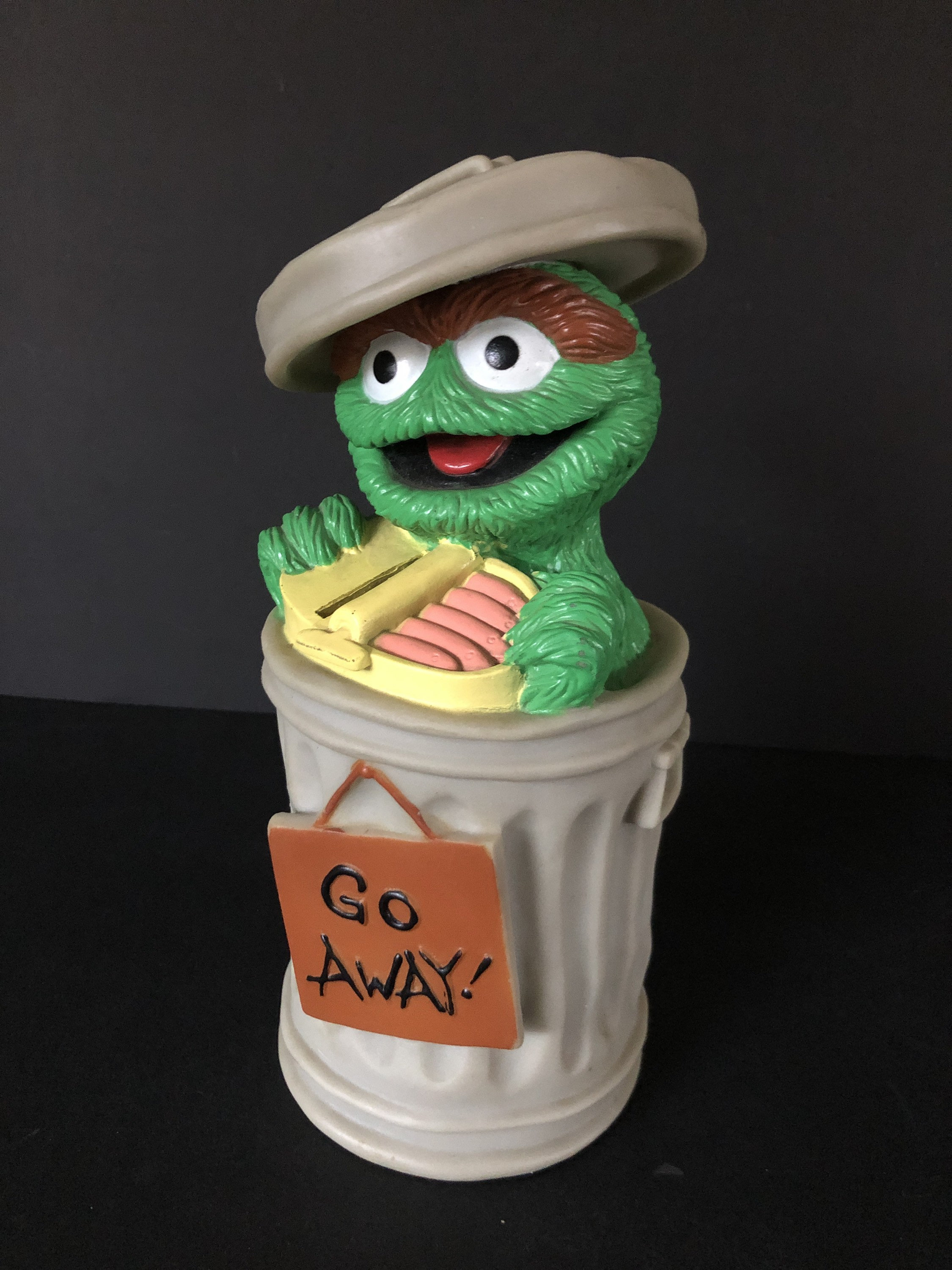 Oscar The Grouch In Trash Can