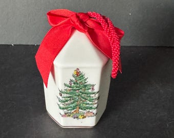 Spode Christmas Tree lantern Holiday ornament— no box