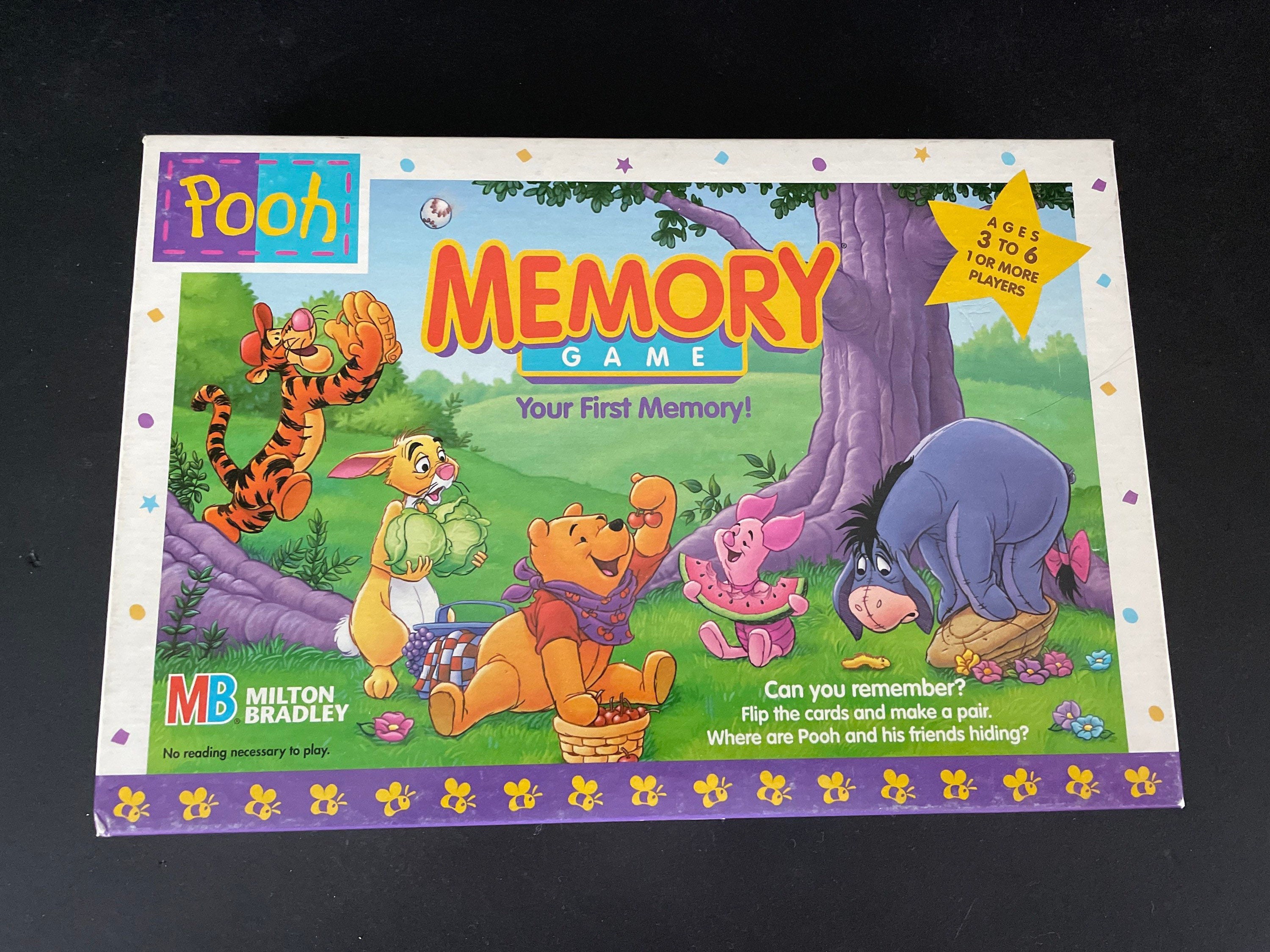 Vintage Pooh Memory Game 1996milton Bradley Missing One - Etsy