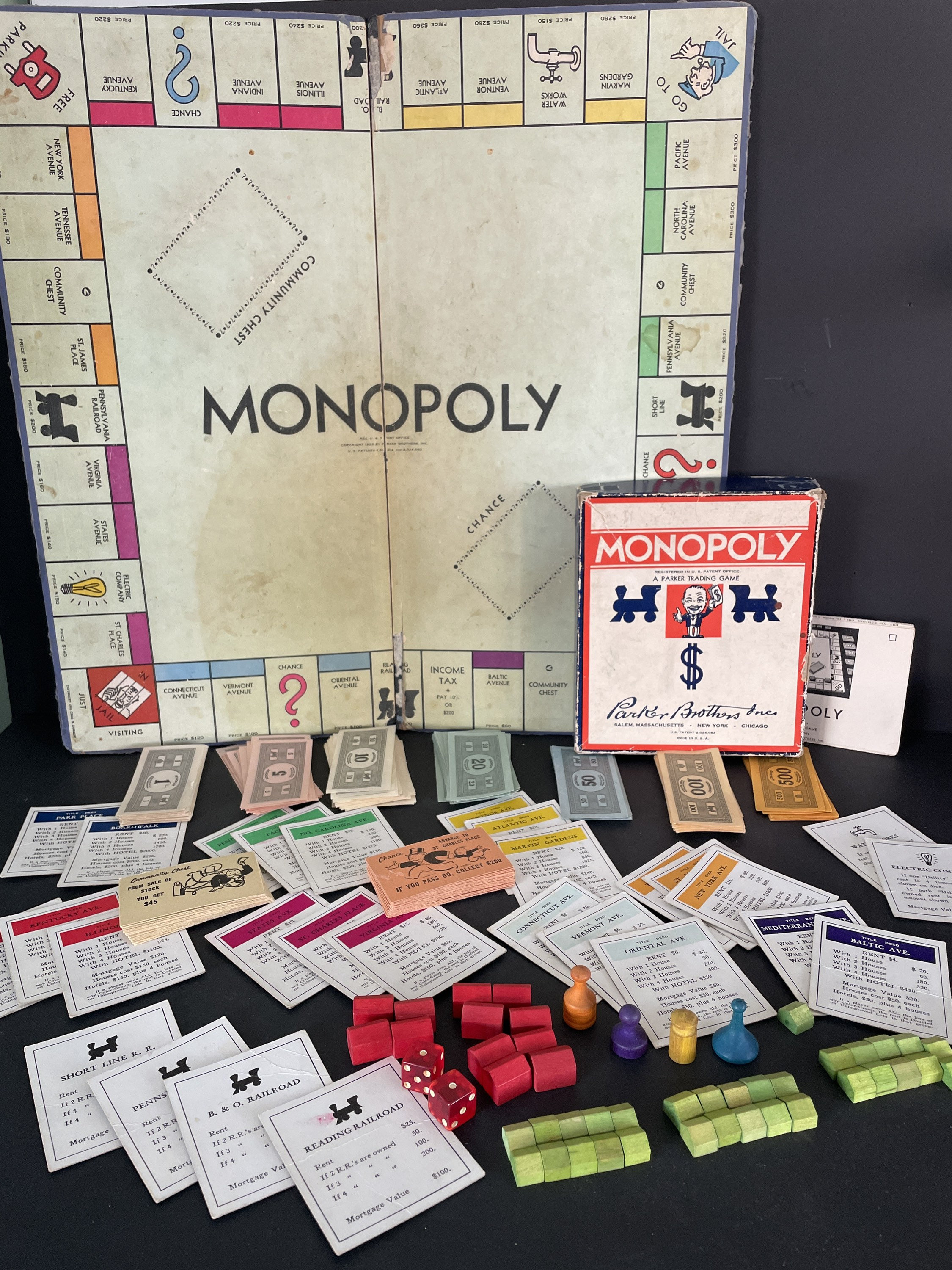 Vintage Monopoly Game, 1935 - Etsy