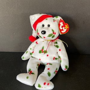 Holiday Teddy TY Beanie Baby, 1998