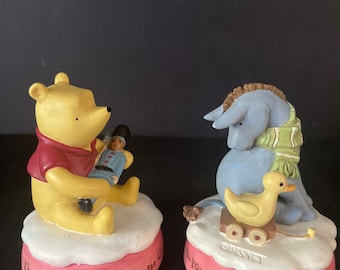 Pooh and Eeyore, Classic Pooh Christmas figurines, sold separately
