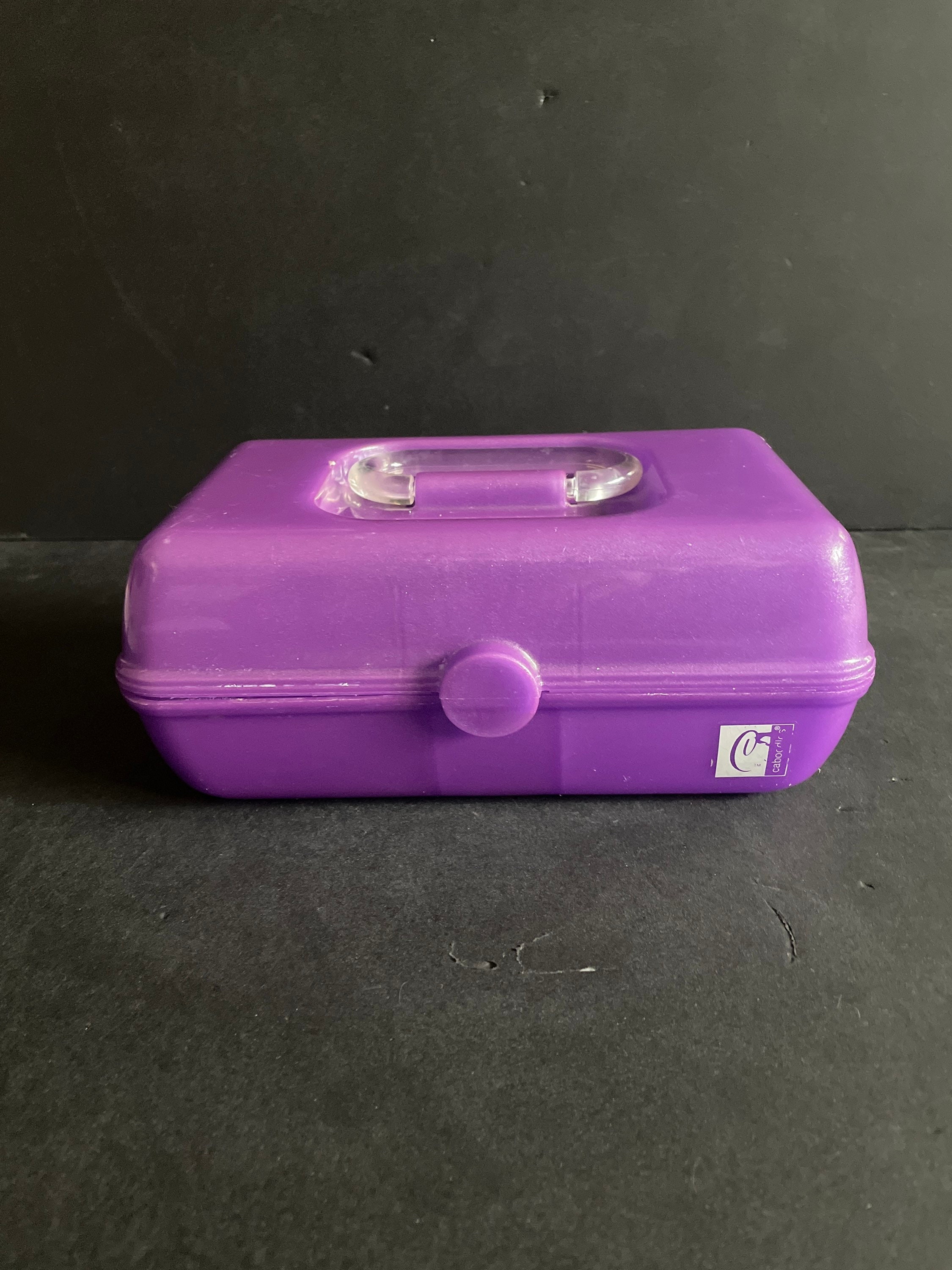 Vintage Caboodles Cosmetic Case Pink Purple Caboodle 