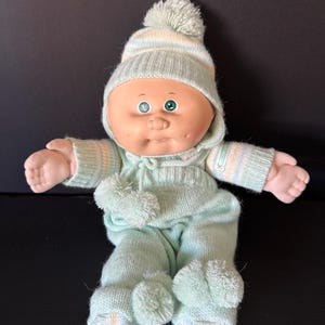 Cabbage Patch doll in knit outfit, Coleco, 1985