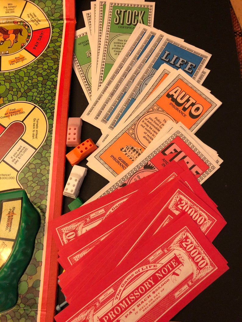 Vintage Game of Life by Milton Bradley 1979spinner Faulty Etsy