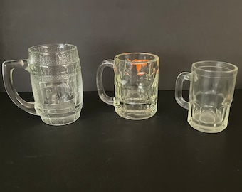 Vintage Glass Root Beer Mugs Dads Root Beer A and W Root Beer