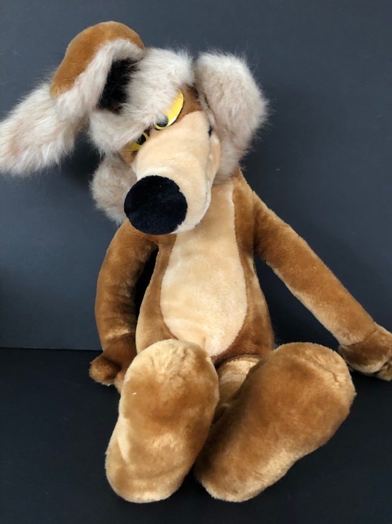Large plush Wile E Coyote by 24K Warner Brothers Special | Etsy