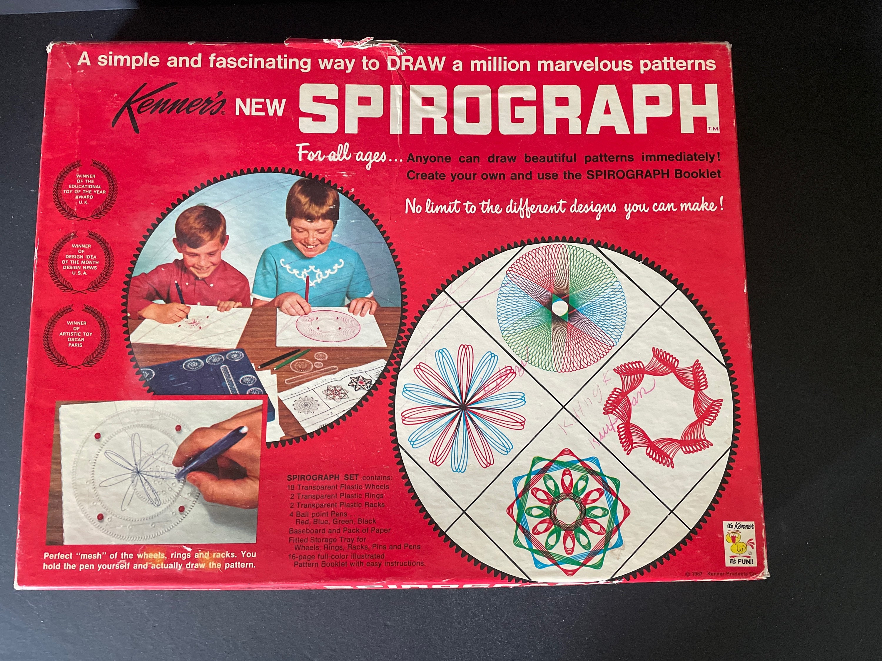 1967 vintage Kenner's New SPIROGRAPH original Box missing 3