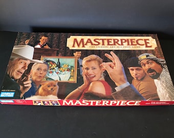 Masterpiece, The Art Auction Game by Parker Brothers, Hasbro, 1996