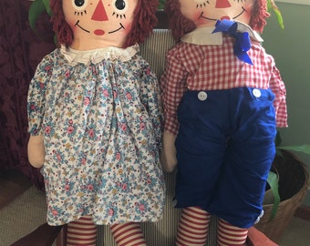 Knickerbocker Large Raggedy Ann and Andy - Etsy