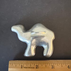 Vintage aluminum metal cookie cutters—sold separately camel 3 inch