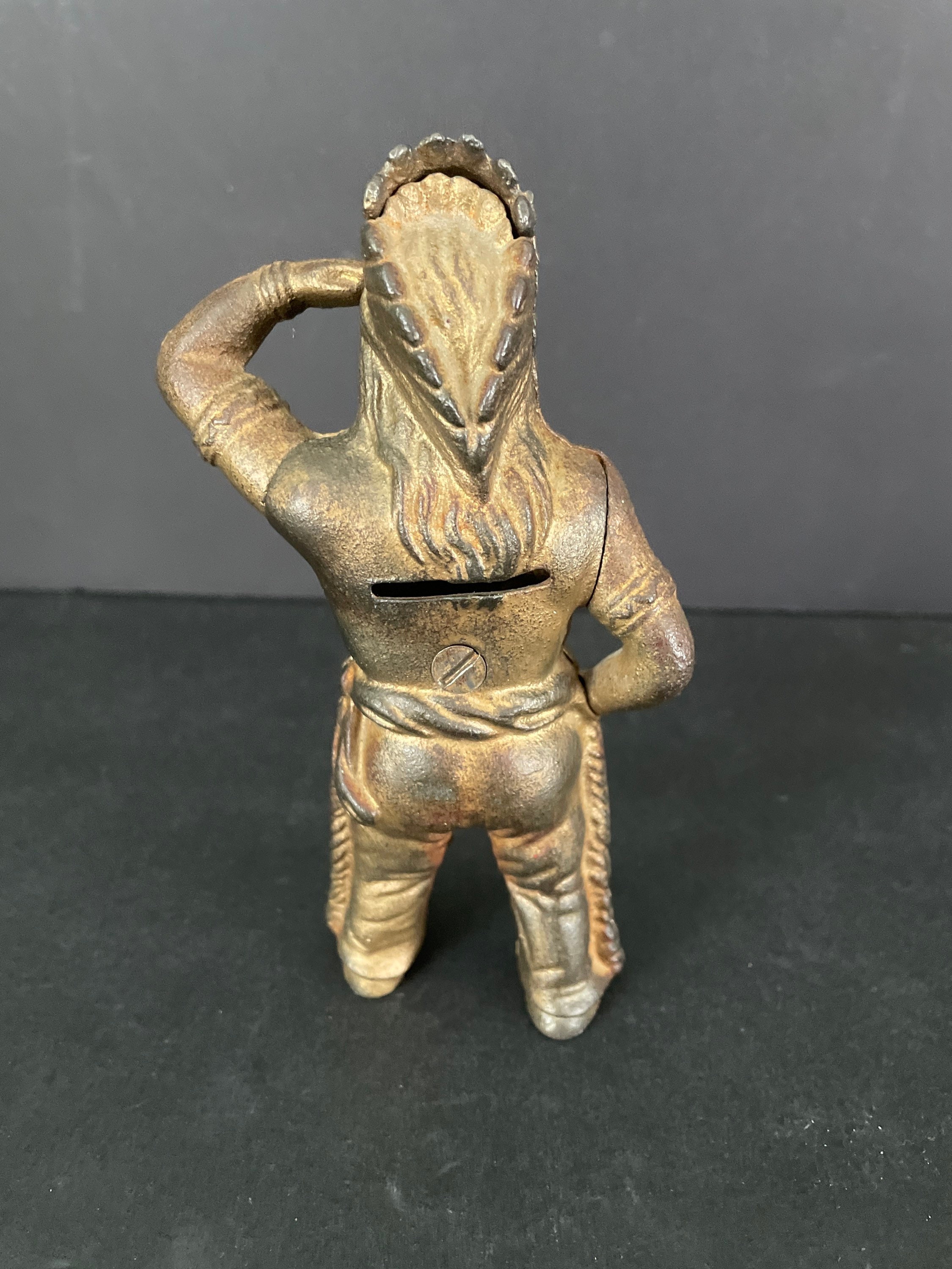 Vintage Classic Native American Cast Iron Bank, Hubley? - Etsy